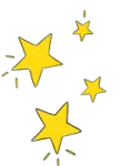 yellow stars on white background