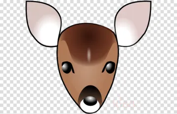 a deer head on a transparent background