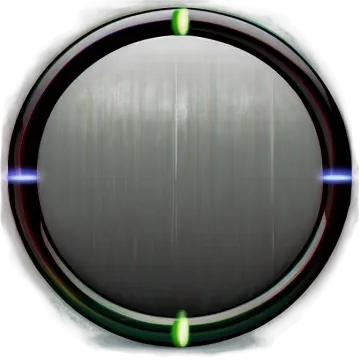 an image of a circular object with green lights
