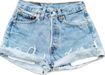 a pair of shorts with holes on them