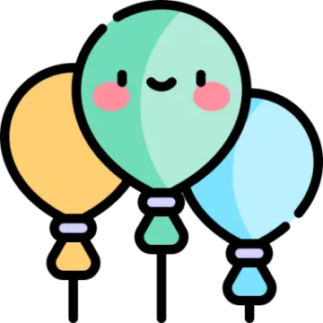 a bunch of balloons