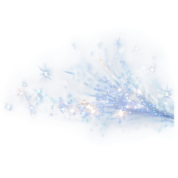 a white background with blue and silver stars