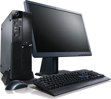 a desktop computer sitting on top of a desk
