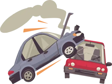a car that has been hit by another car