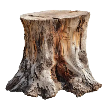 a piece of wood that looks like a tree stump