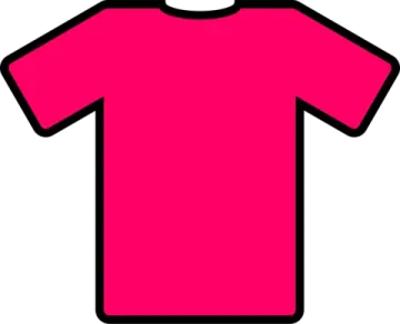 a pink t - shirt