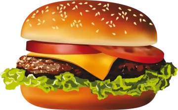 a big hamburger with lete and lettu