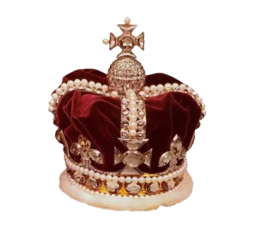 a crown with pearls and jewels on it