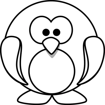 a black and white image of an owl