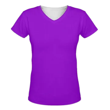 a women's purple v - neck t shirt