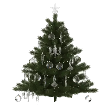 a christmas tree with ornaments on it