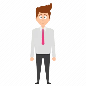 a man in a white shirt and red tie