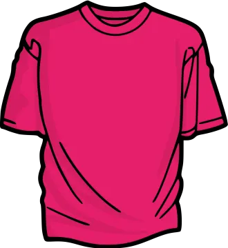 a pink t - shirt