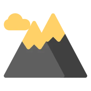 a mountain with a cloud above it