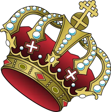 a crown with a cross on it