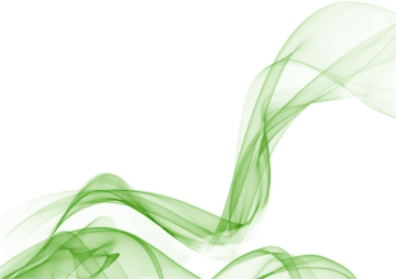 green smoke on a white background
