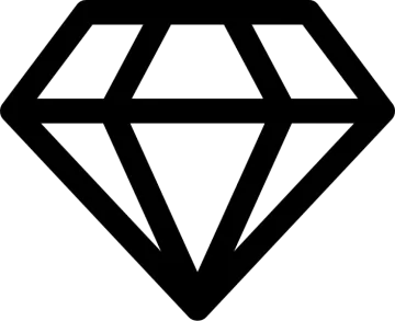 a black and white diamond