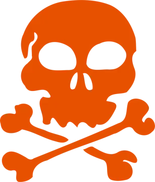 a skull and crossbones