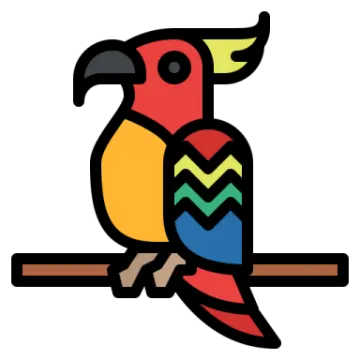 a colorful parrot sitting on a branch