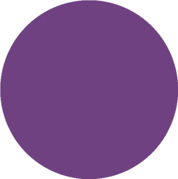 a purple circle with a white background