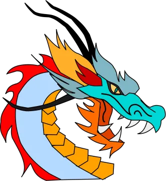 a drawing of a fire breathing dragon