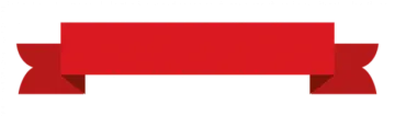 a red ribbon on a white background