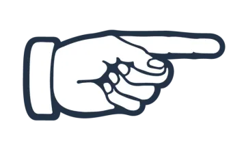a hand pointing at the viewer
