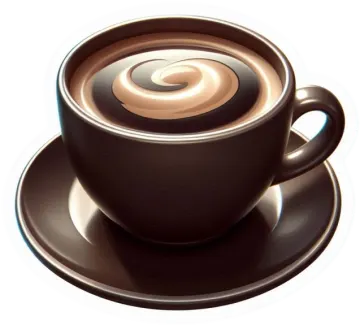 a cup of coffee on a saucer