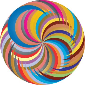 an image of a colorful spiral