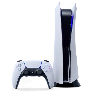 a white xbox game console next to a black xbox controller