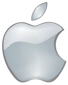 an apple logo