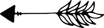 a black and white image of an arrow