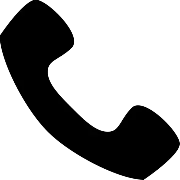 a black and white phone icon