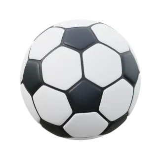 a soccer ball on white background