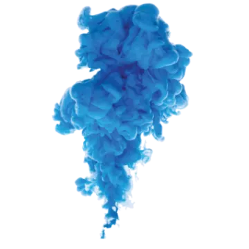 blue smoke on a white background