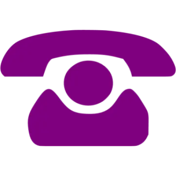 a purple phone with a white background
