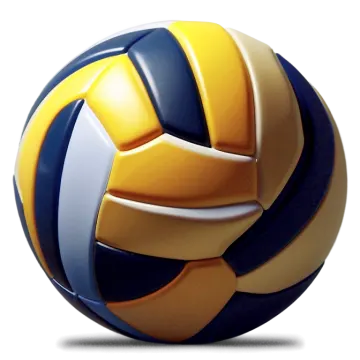 a volleyball ball on a white background