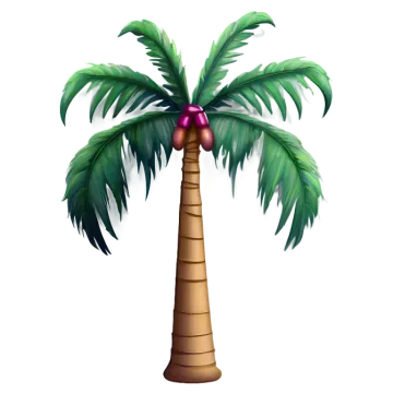 a palm tree with fruit on it