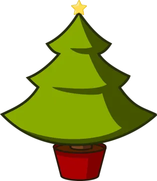 a christmas tree with a star on top