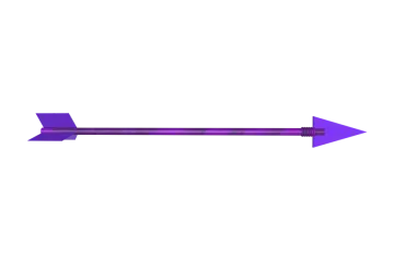 a purple arrow on a white background