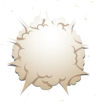 a speech bubble on a white background