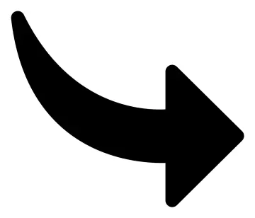 a black and white arrow icon