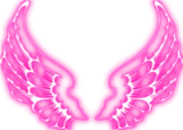 a pink angel wings tattoo design