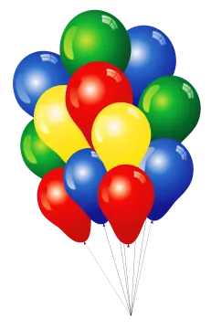 a bunch of balloons