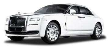 a white rolls royce limousine with chrome wheels