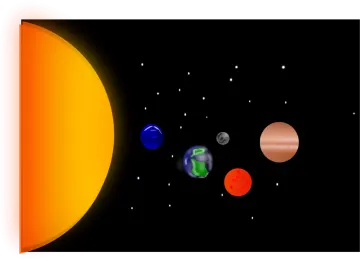 an image of planets in the sky