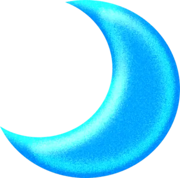 a blue moon on a white background
