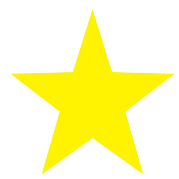 a black star on a white background