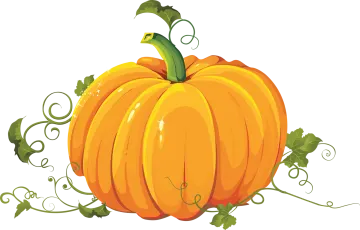 a pumpkin with vines around it