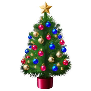 a christmas tree with ornaments on it